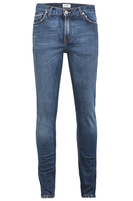 SELVEDGE DENIM SKINNY - Heavy Wash Blue, Jeans - ROE